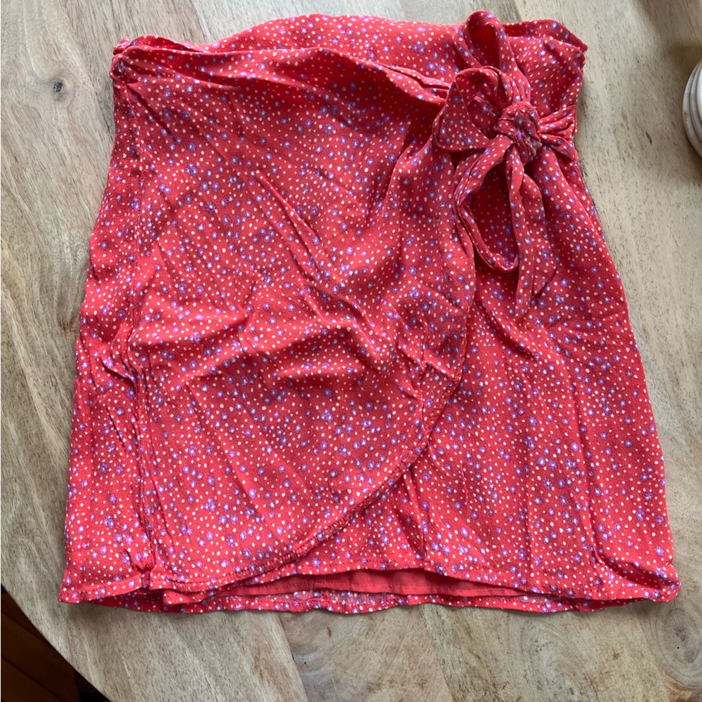 Mango mini wrap skirt